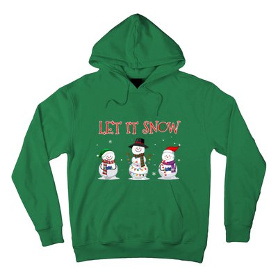 Christmas Let It Snow Snowman Winter Xmas Gift For Guys Hoodie