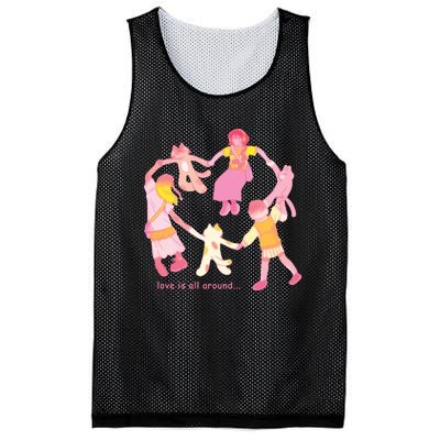 Cozybao Love Is All Around Mesh Reversible Basketball Jersey Tank