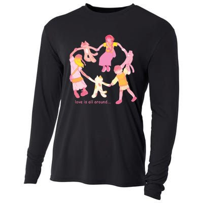 Cozybao Love Is All Around Cooling Performance Long Sleeve Crew