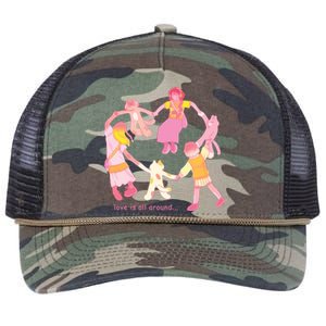 Cozybao Love Is All Around Retro Rope Trucker Hat Cap