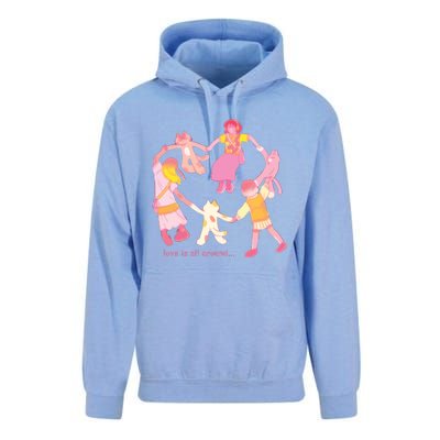 Cozybao Love Is All Around Unisex Surf Hoodie