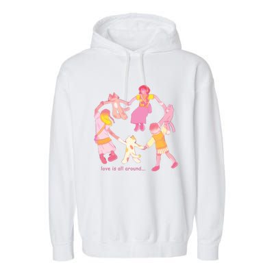 Cozybao Love Is All Around Garment-Dyed Fleece Hoodie