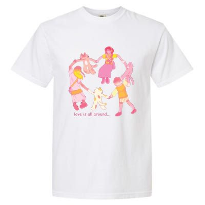 Cozybao Love Is All Around Garment-Dyed Heavyweight T-Shirt