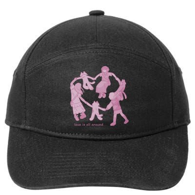 Cozybao Love Is All Around 7-Panel Snapback Hat