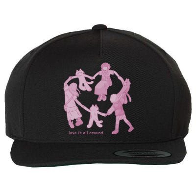 Cozybao Love Is All Around Wool Snapback Cap