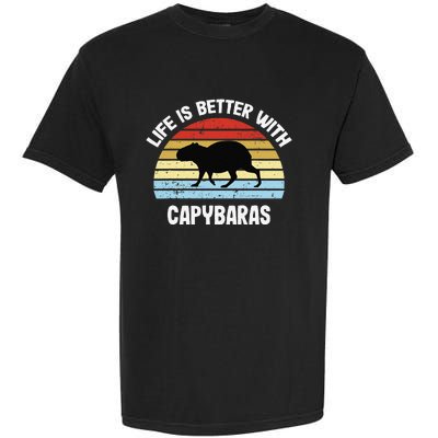 Capybara Life Is Better With Capybaras Garment-Dyed Heavyweight T-Shirt