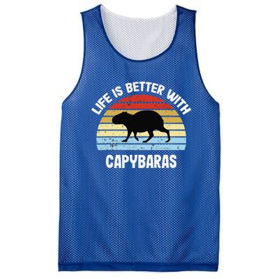 Capybara Life Is Better With Capybaras Mesh Reversible Basketball Jersey Tank