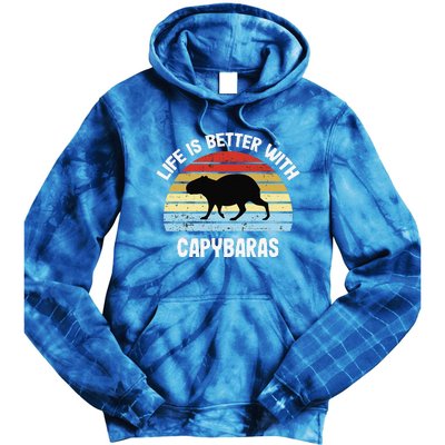 Capybara Life Is Better With Capybaras Tie Dye Hoodie