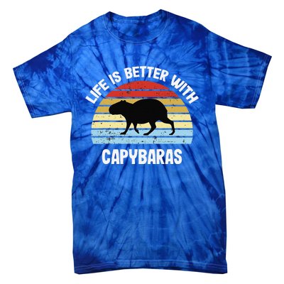 Capybara Life Is Better With Capybaras Tie-Dye T-Shirt