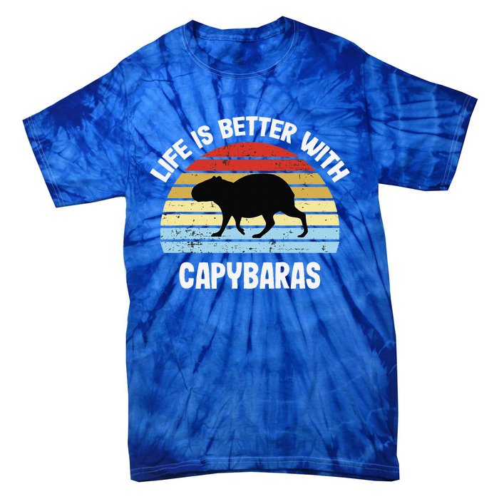 Capybara Life Is Better With Capybaras Tie-Dye T-Shirt