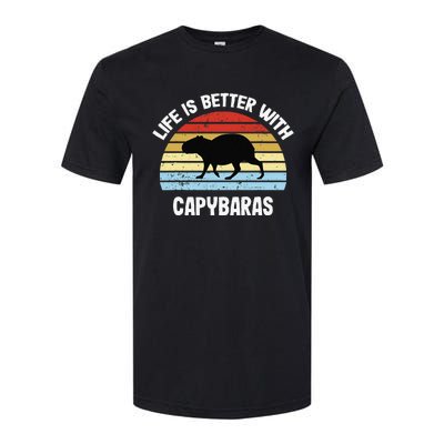 Capybara Life Is Better With Capybaras Softstyle CVC T-Shirt