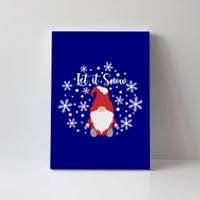 Christmas Let It Snow Gnome Cute Funny Gnome Xmas Pajama Gift Canvas