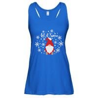 Christmas Let It Snow Gnome Cute Funny Gnome Xmas Pajama Gift Ladies Essential Flowy Tank