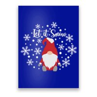 Christmas Let It Snow Gnome Cute Funny Gnome Xmas Pajama Gift Poster