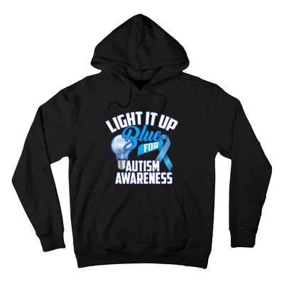 Cute Light It Up Blue For Autism Awareness Gift Hoodie