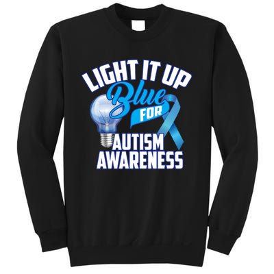 Cute Light It Up Blue For Autism Awareness Gift Sweatshirt