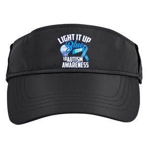 Cute Light It Up Blue For Autism Awareness Gift Adult Drive Performance Visor