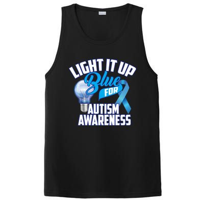 Cute Light It Up Blue For Autism Awareness Gift PosiCharge Competitor Tank