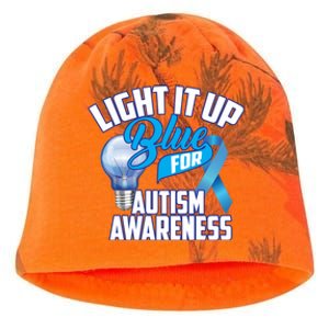 Cute Light It Up Blue For Autism Awareness Gift Kati - Camo Knit Beanie