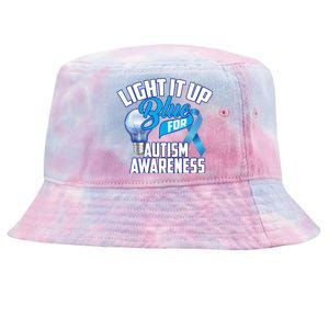 Cute Light It Up Blue For Autism Awareness Gift Tie-Dyed Bucket Hat