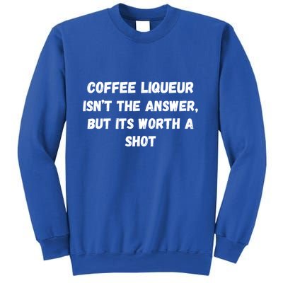 Coffee Liqueur IsnT The Answer But Its Worth A Shot Gift Sweatshirt
