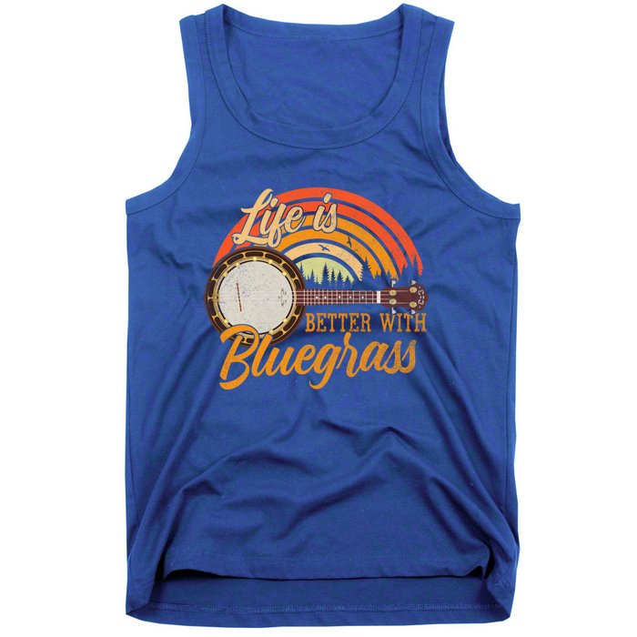 Cute Life Is Better With Bluegrass Cool Gift Funny Music Lover Gift Tank Top