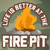 Campfire Life Is Better At The Firepit Camping Campsite Fire Legacy Tie Dye Trucker Hat