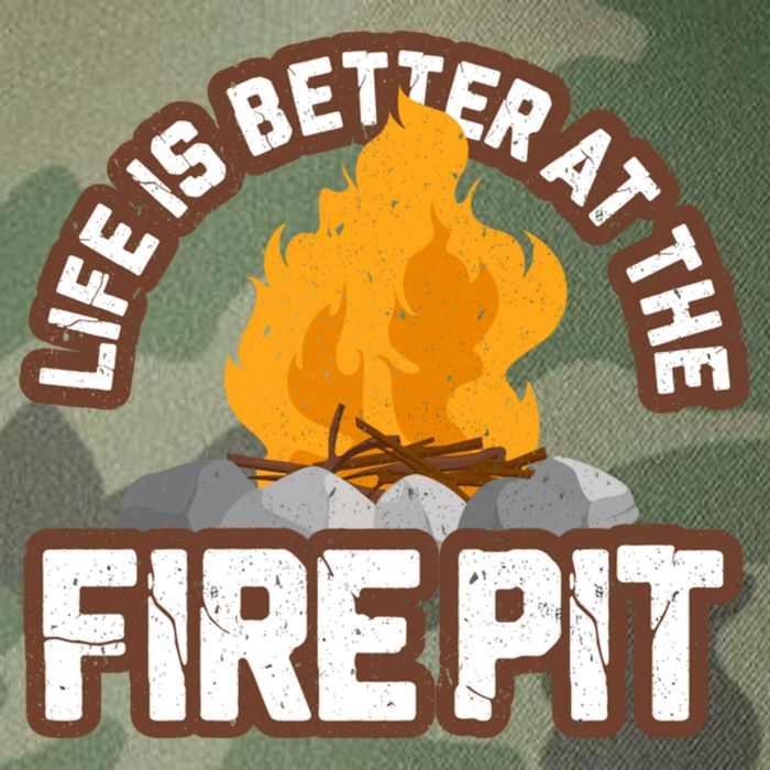Campfire Life Is Better At The Firepit Camping Campsite Fire Legacy Tie Dye Trucker Hat