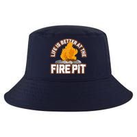 Campfire Life Is Better At The Firepit Camping Campsite Fire Cool Comfort Performance Bucket Hat