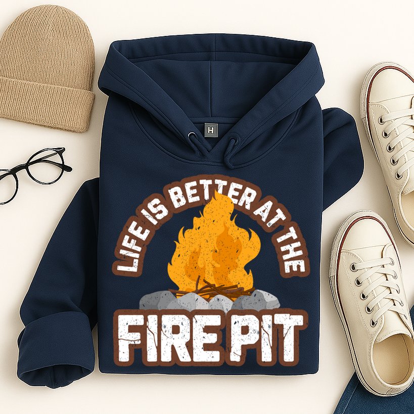 Campfire Life Is Better At The Firepit Camping Campsite Fire Hoodie