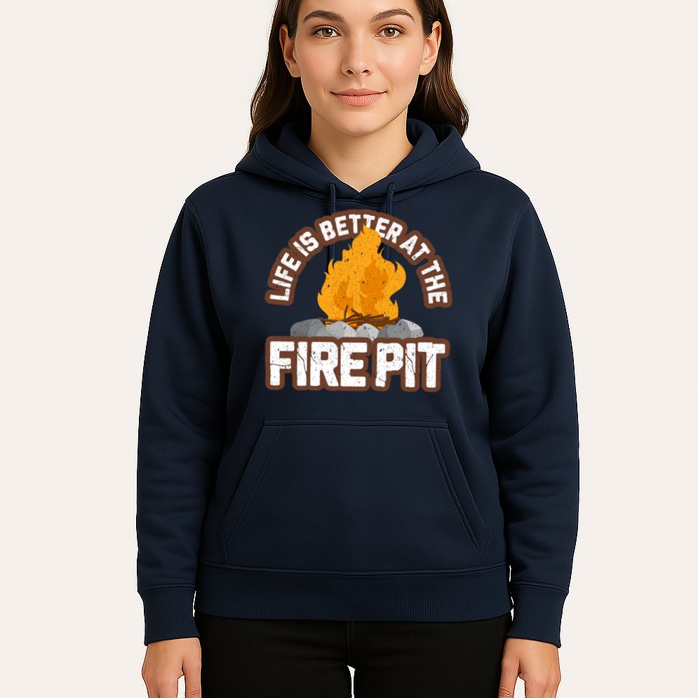 Campfire Life Is Better At The Firepit Camping Campsite Fire Hoodie