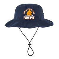 Campfire Life Is Better At The Firepit Camping Campsite Fire Bucket Hat
