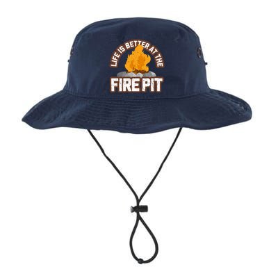 Campfire Life Is Better At The Firepit Camping Campsite Fire Legacy Cool Fit Booney Bucket Hat