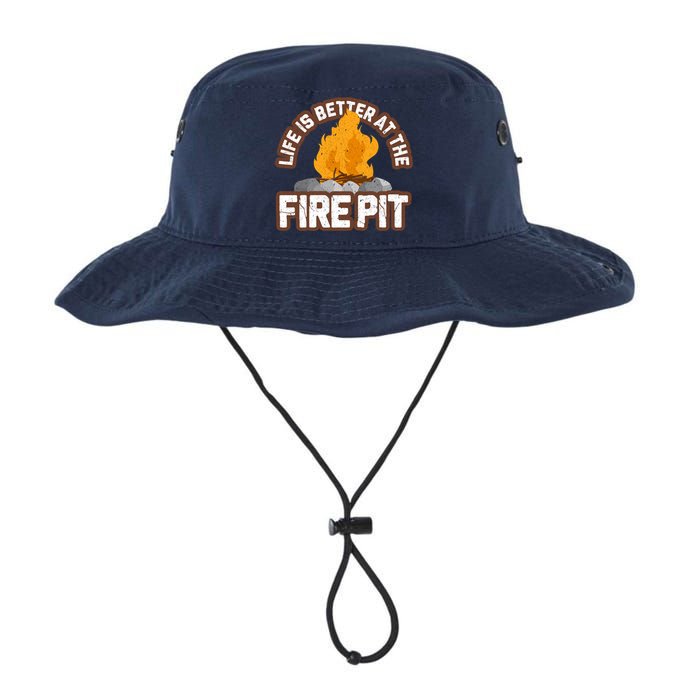 Campfire Life Is Better At The Firepit Camping Campsite Fire Bucket Hat