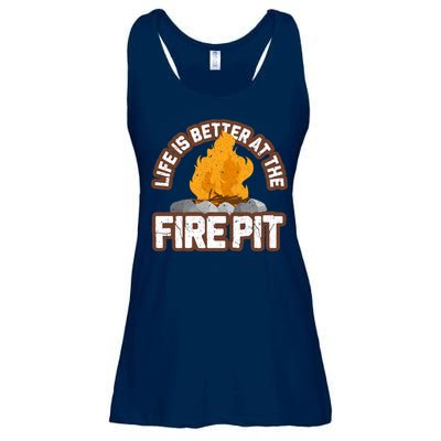 Campfire Life Is Better At The Firepit Camping Campsite Fire Ladies Essential Flowy Tank