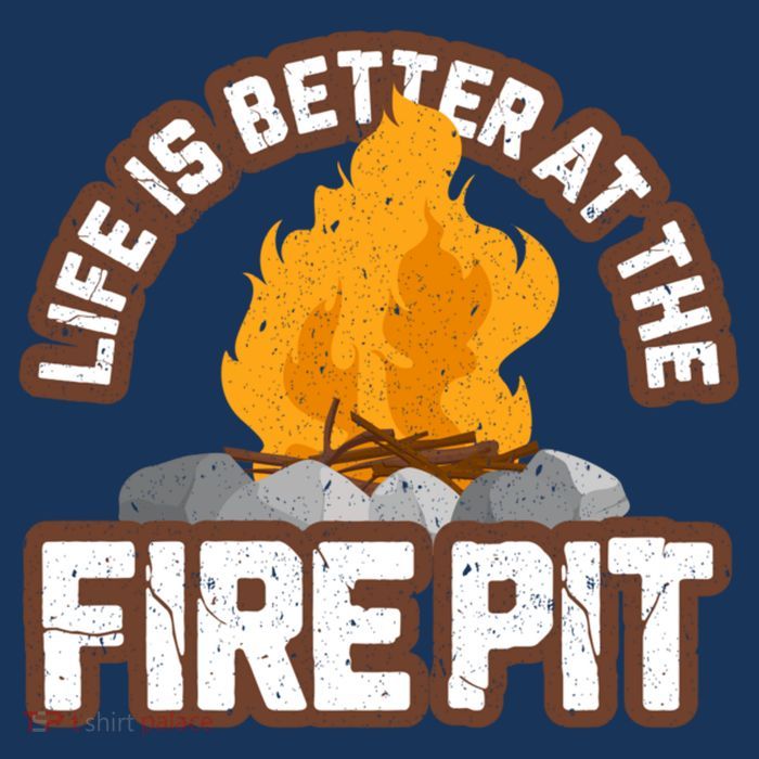 Campfire Life Is Better At The Firepit Camping Campsite Fire Youth Performance Sprint T-Shirt
