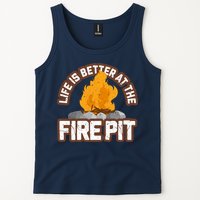 Campfire Life Is Better At The Firepit Camping Campsite Fire Tank Top