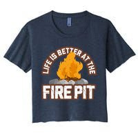 Campfire Life Is Better At The Firepit Camping Campsite Fire Crop Top
