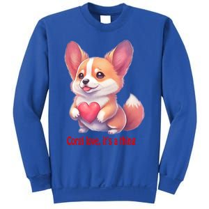 Corgi Love It's A Thing Red Love Heart Dog Valentines Day Gift Sweatshirt