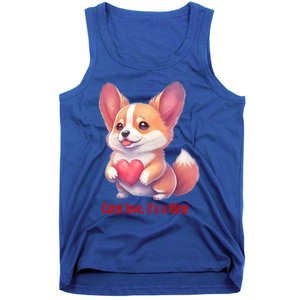 Corgi Love It's A Thing Red Love Heart Dog Valentines Day Gift Tank Top