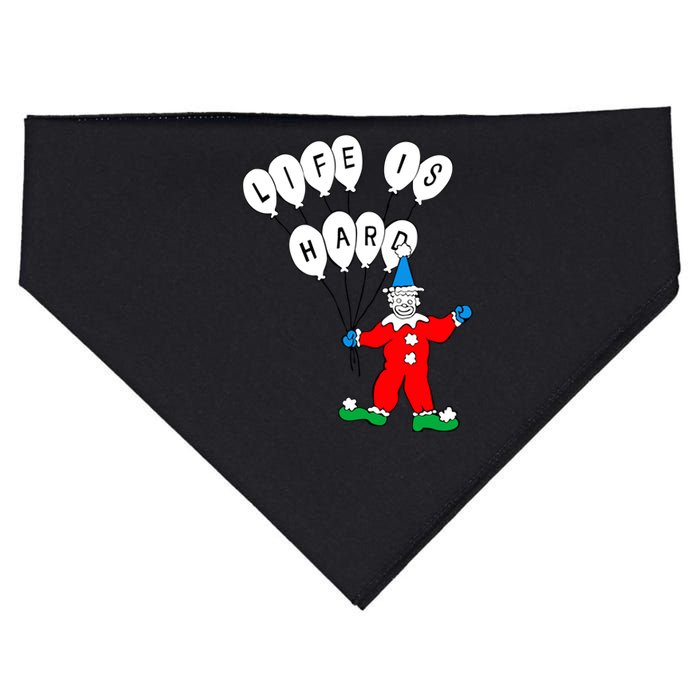 Clown Life Is Hard USA-Made Doggie Bandana