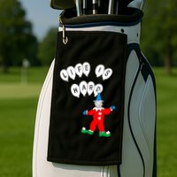 Clown Life Is Hard Golf Towel