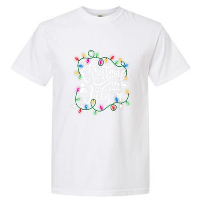 Christmas Lights In July Funny Summer Xmas Gift Garment-Dyed Heavyweight T-Shirt