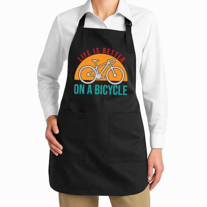 Cycling Life Is Better On A Bicycle Gift Apron