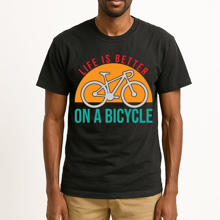 Cycling Life Is Better On A Bicycle Gift Tall T-Shirt