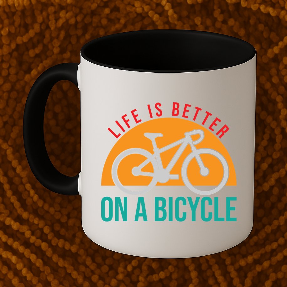 Cycling Life Is Better On A Bicycle Gift Mug