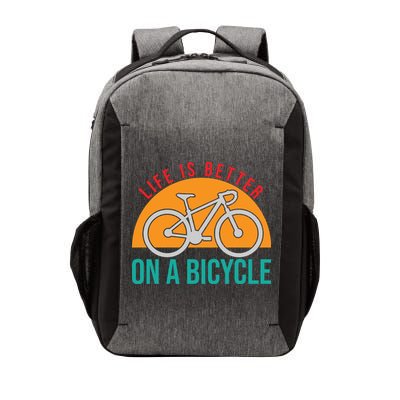 Cycling Life Is Better On A Bicycle Gift Vector Backpack