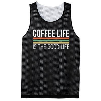 Coffee Life Is The Good Life Mesh Reversible Basketball Jersey Tank