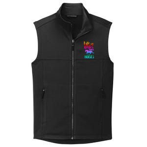 Cute Life Is Better With Horses Horseback Riding Gift Collective Smooth Fleece Vest