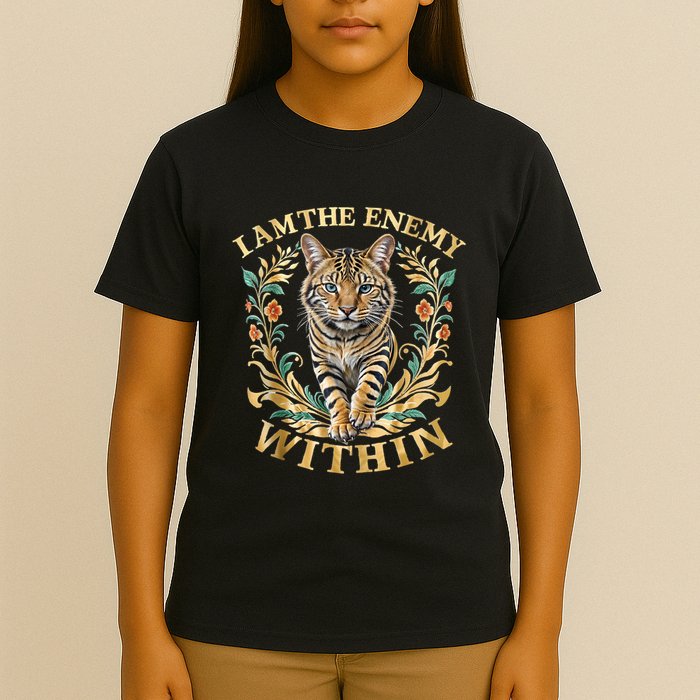 Cat Lovers I Am The Enemy Within Funny I Am The Enemy Within T-Shirt